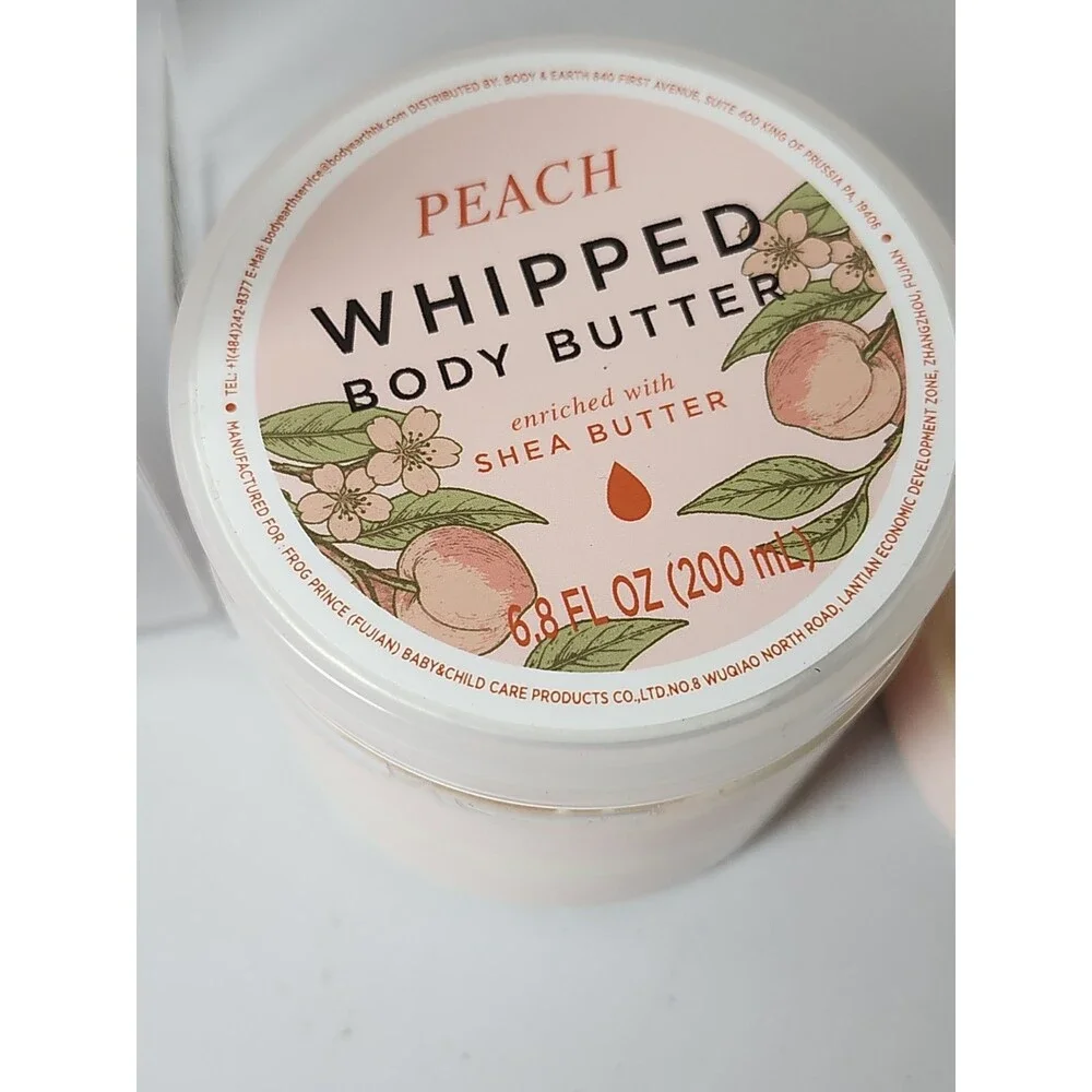 Body And Earth Peach Wipped Body Butter Lot Of 2